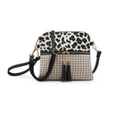 M1785HDST Monogrammable Two Tone Crossbody With Tassel - MiMi Wholesale