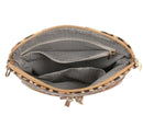 M1785HDST Monogrammable Two Tone Crossbody With Tassel - MiMi Wholesale