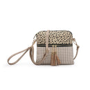 M1785HDST Monogrammable Two Tone Crossbody With Tassel - MiMi Wholesale