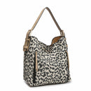 M1816ALP Alexa Leopard 2-in-1 Hobo w/ Dual Pouch - MiMi Wholesale