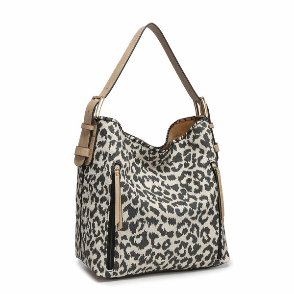 M1816ALP Alexa Leopard 2-in-1 Hobo w/ Dual Pouch - MiMi Wholesale