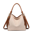 M1860DIA Diamond Print Tote w/ 2 Side Pockets - MiMi Wholesale
