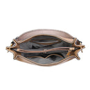 M1861 Amber Hobo w/ 3 Compartments and Braided Handle - MiMi Wholesale