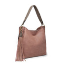 M1861 Amber Hobo w/ 3 Compartments and Braided Handle - MiMi Wholesale