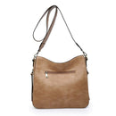 M1888 Whipstitch Crossbody w/ Dual Zip Compartments - MiMi Wholesale