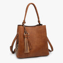 M1895 Three Compartment Wrap Handled Structure Bag - MiMi Wholesale