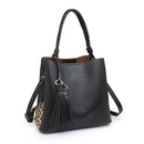 M1895 Three Compartment Wrap Handled Structure Bag - MiMi Wholesale