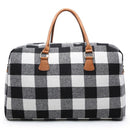 M1909PLD Buffalo Plaid Duffel Weekender Bag - MiMi Wholesale