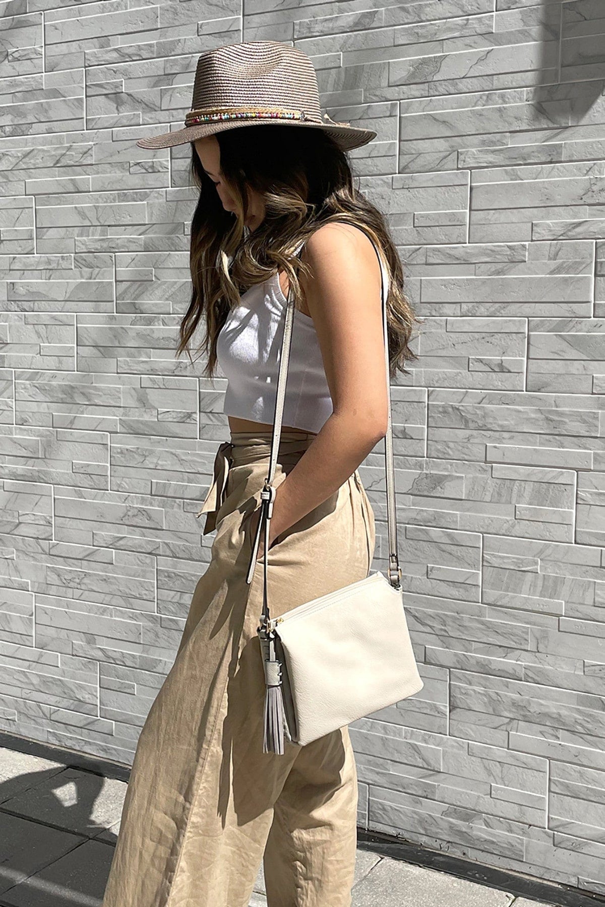 M1918 Three Compartment Crossbody w/ Tassel - MiMi Wholesale