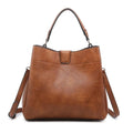 M1951 Three Compartment Satchel w/ Zip and Inner Slip Pockets - MiMi Wholesale