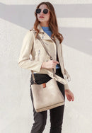 M1951 Three Compartment Satchel w/ Zip and Inner Slip Pockets - MiMi Wholesale