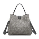 M1951 Three Compartment Satchel w/ Zip and Inner Slip Pockets - MiMi Wholesale