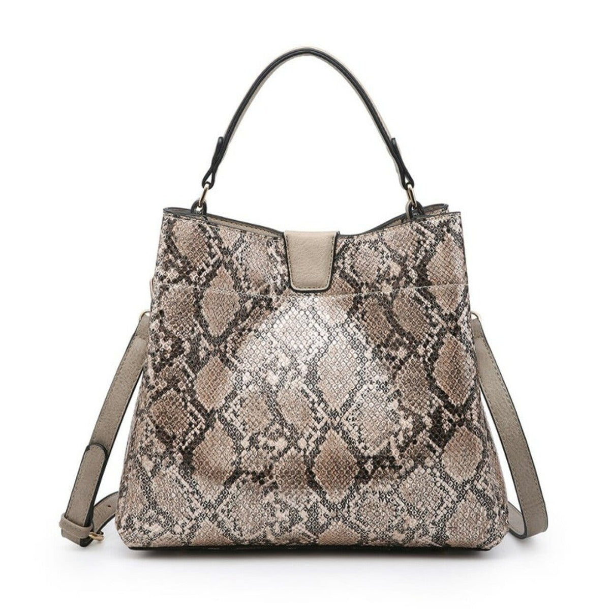 M1951 Three Compartment Satchel w/ Zip and Inner Slip Pockets - MiMi Wholesale