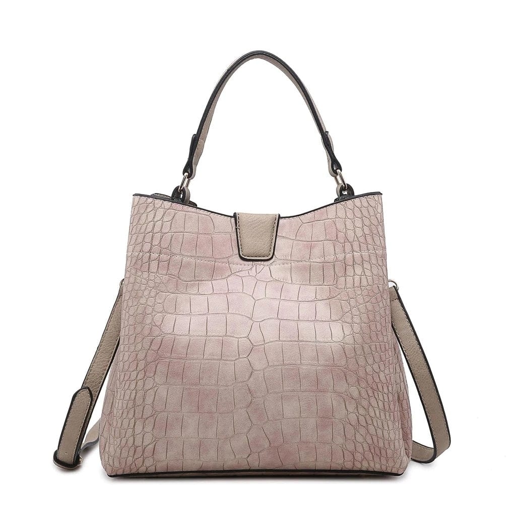 M1951 Three Compartment Satchel w/ Zip and Inner Slip Pockets - MiMi Wholesale