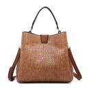 M1951 Three Compartment Satchel w/ Zip and Inner Slip Pockets - MiMi Wholesale