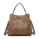 M1951 Three Compartment Satchel w/ Zip and Inner Slip Pockets - MiMi Wholesale