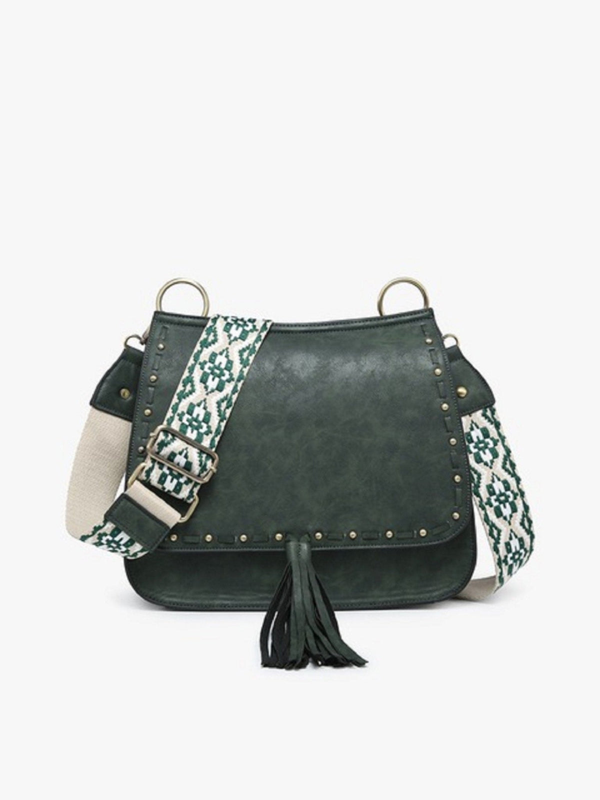 M1970 Structured Flapover Crossbody w/ Guitar Strap - MiMi Wholesale
