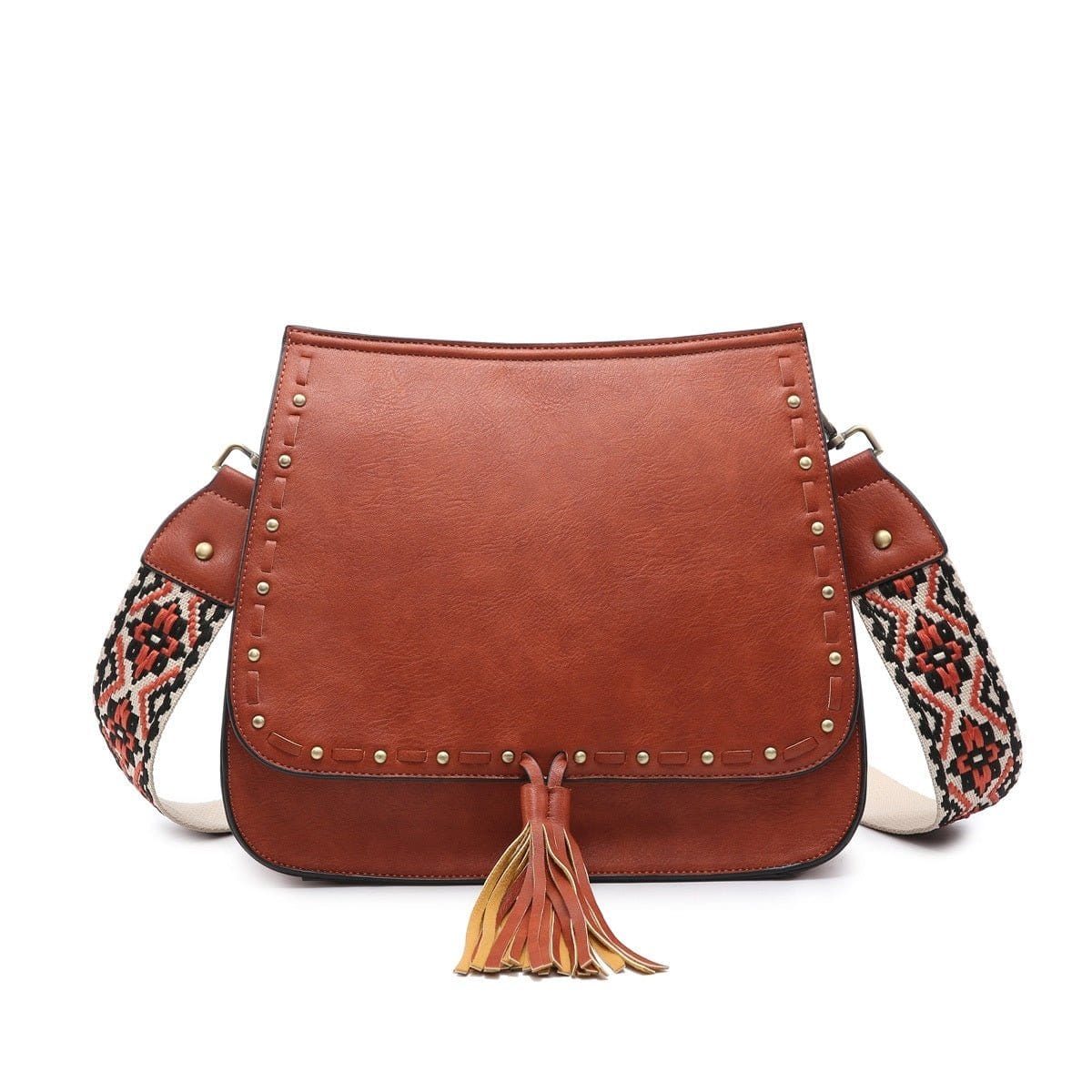 M1970 Structured Flapover Crossbody w/ Guitar Strap - MiMi Wholesale