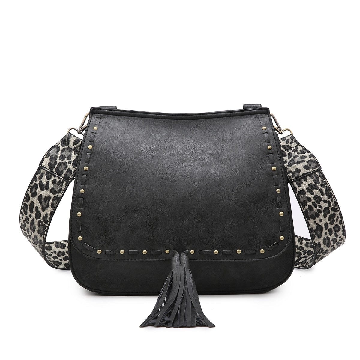 M1970 Structured Flapover Crossbody w/ Guitar Strap - MiMi Wholesale