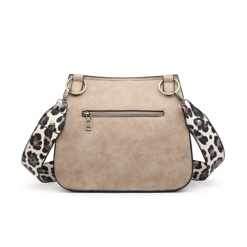 M1970 Structured Flapover Crossbody w/ Guitar Strap - MiMi Wholesale