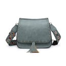 M1970 Structured Flapover Crossbody w/ Guitar Strap - MiMi Wholesale