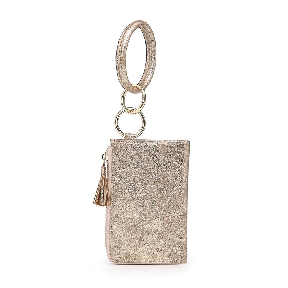 M1973 Wristlet Zipper Bangle/Wallet/Cardholder w/ Tassel - MiMi Wholesale