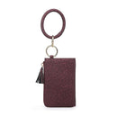 M1973 Wristlet Zipper Bangle/Wallet/Cardholder w/ Tassel - MiMi Wholesale