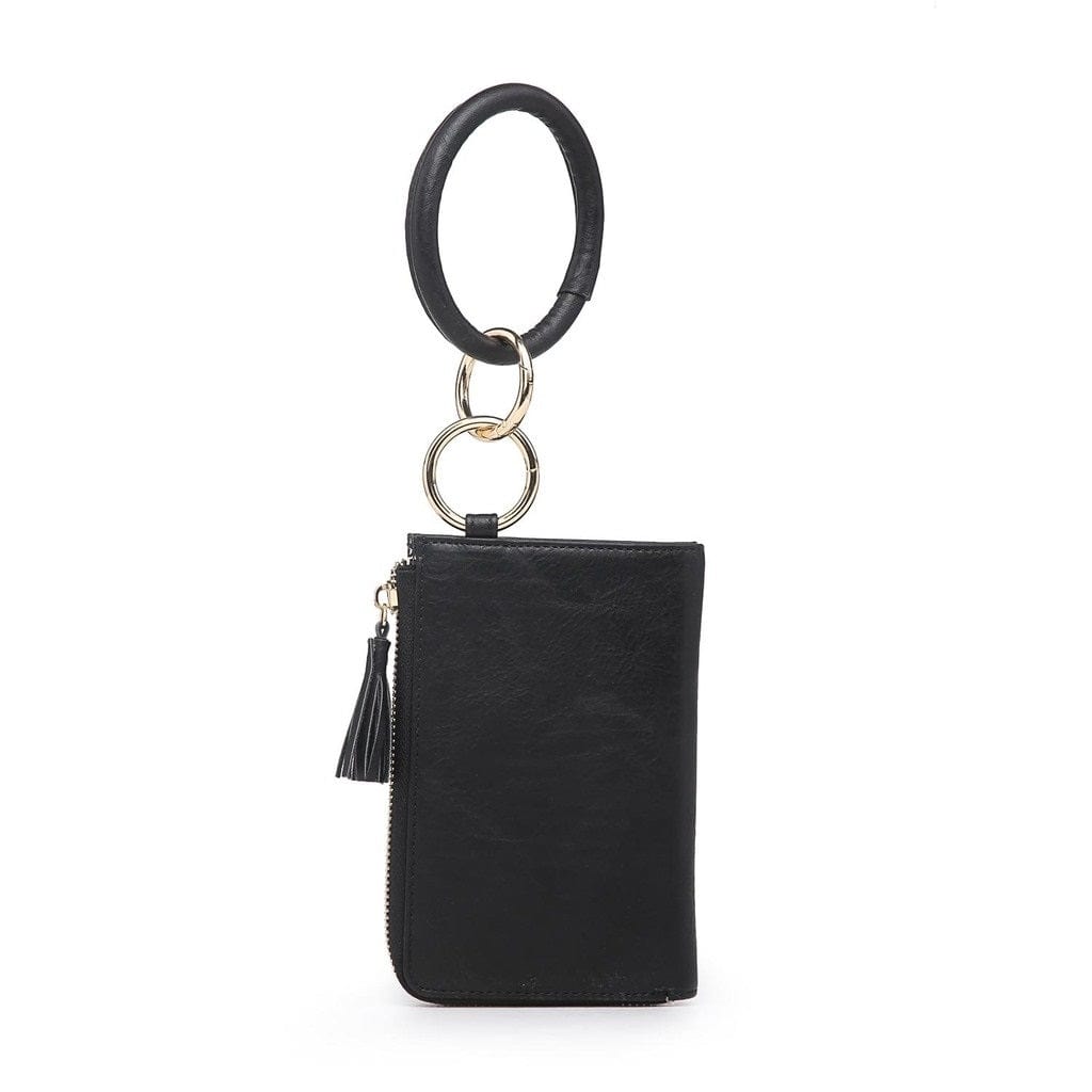 M1973 Wristlet Zipper Bangle/Wallet/Cardholder w/ Tassel - MiMi Wholesale