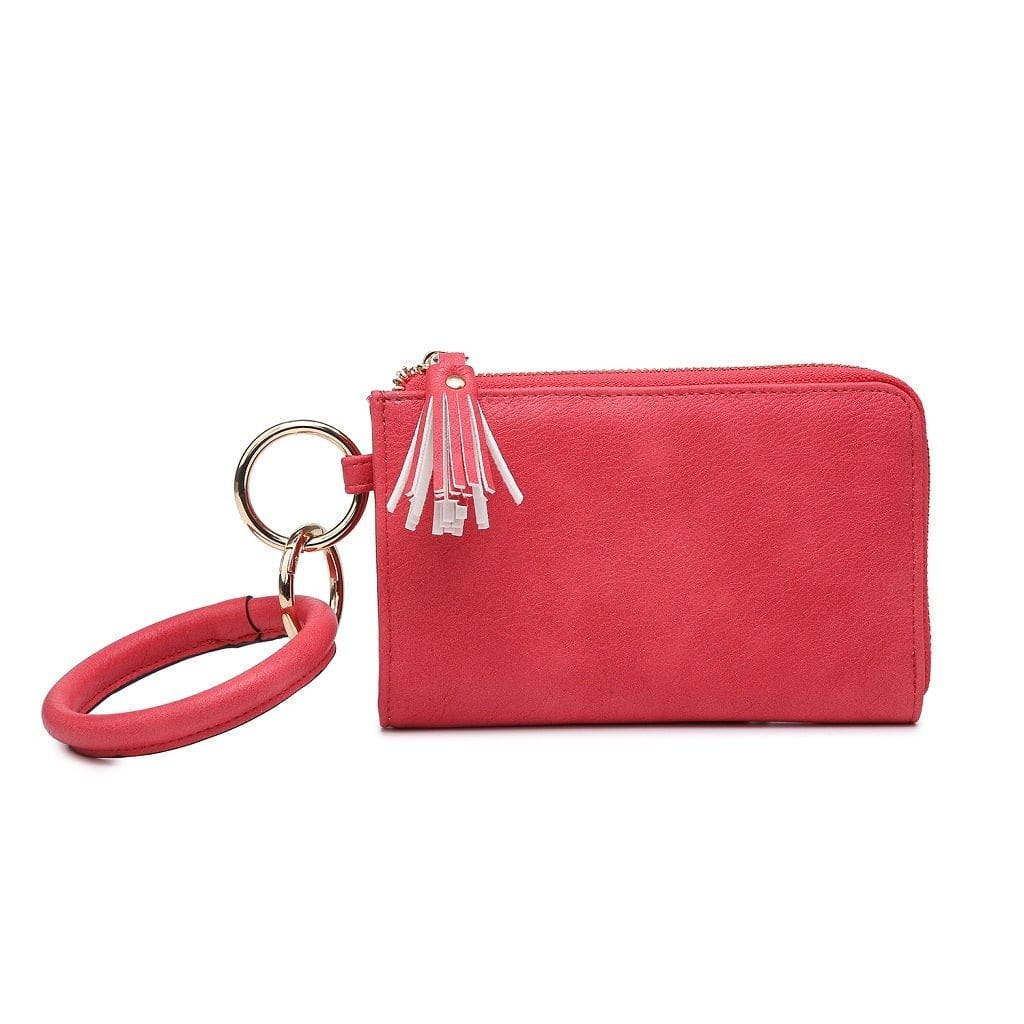 M1973 Wristlet Zipper Bangle/Wallet/Cardholder w/ Tassel - MiMi Wholesale