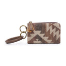 M1973AZT Flannel Wristlet Zipper Bangle/Wallet/Cardholder w/ Tassel - MiMi Wholesale