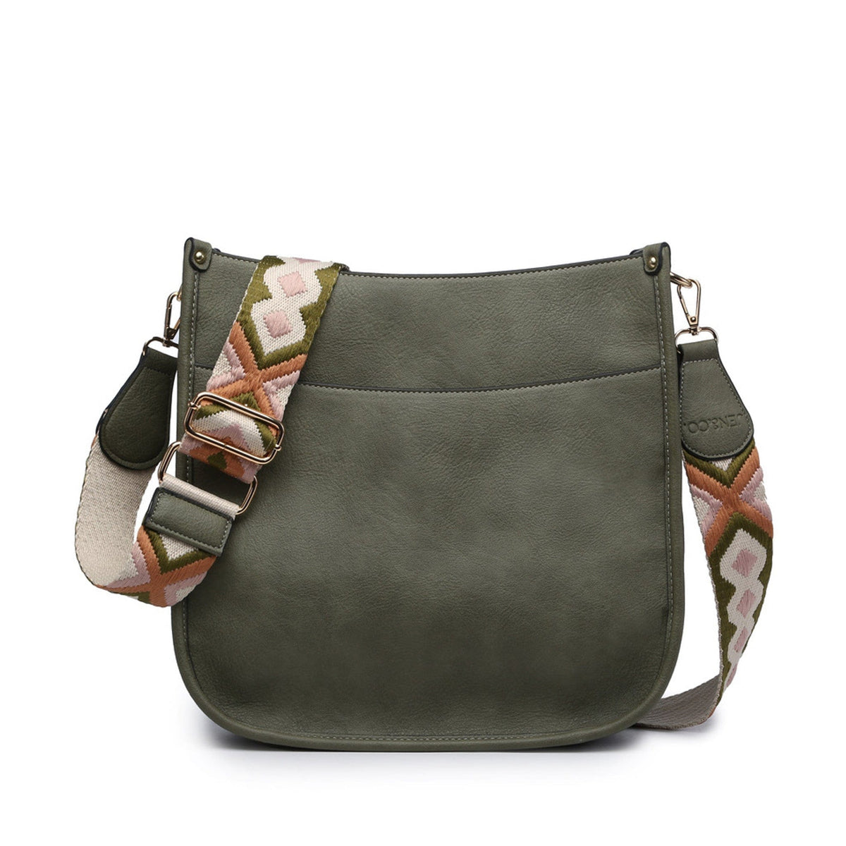 M1977 Crossbody with Leopard Guitar Strap - MiMi Wholesale