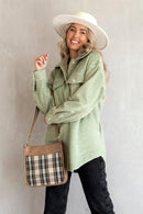 M1977PLD Plaid Crossbody - MiMi Wholesale