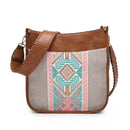 M1977TRB Inspired Tribal Print Flannel Front Crossbody - MiMi Wholesale