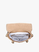 M2000 Indigo Convertible Backpack w/ Stud Details - MiMi Wholesale