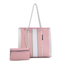 M2011STRP Stripe Multifunctional Neoprene Tote - MiMi Wholesale