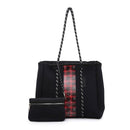 M2011STRP Stripe Multifunctional Neoprene Tote - MiMi Wholesale