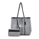 M2011STRP Stripe Multifunctional Neoprene Tote - MiMi Wholesale