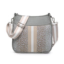 M2024STRP Stripe Neoprene Crossbody w/ Guitar Strap - MiMi Wholesale