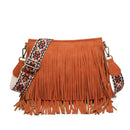 M2045 Sadie Suede Fringe Crossbody w/ Guitar Strap - MiMi Wholesale