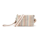 M2056WV Natural Woven Straw Wristlet/Crossbody w/ Guitar Strap - MiMi Wholesale