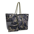 M2146 Large Neoprene Shoulder Tote w/ Pouch - MiMi Wholesale