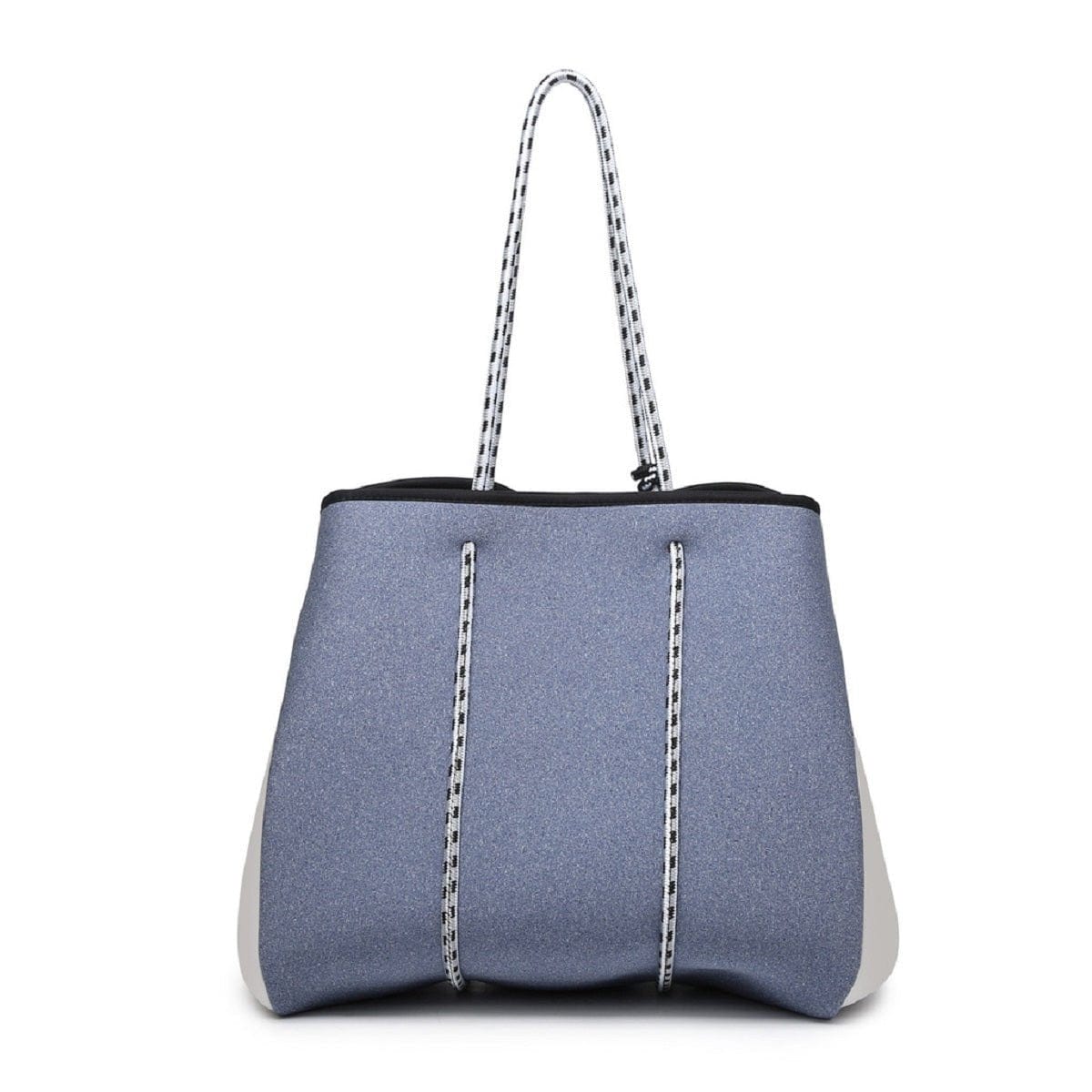 M2146STRP Neoprene Shoulder Tote w/ Pouch - MiMi Wholesale