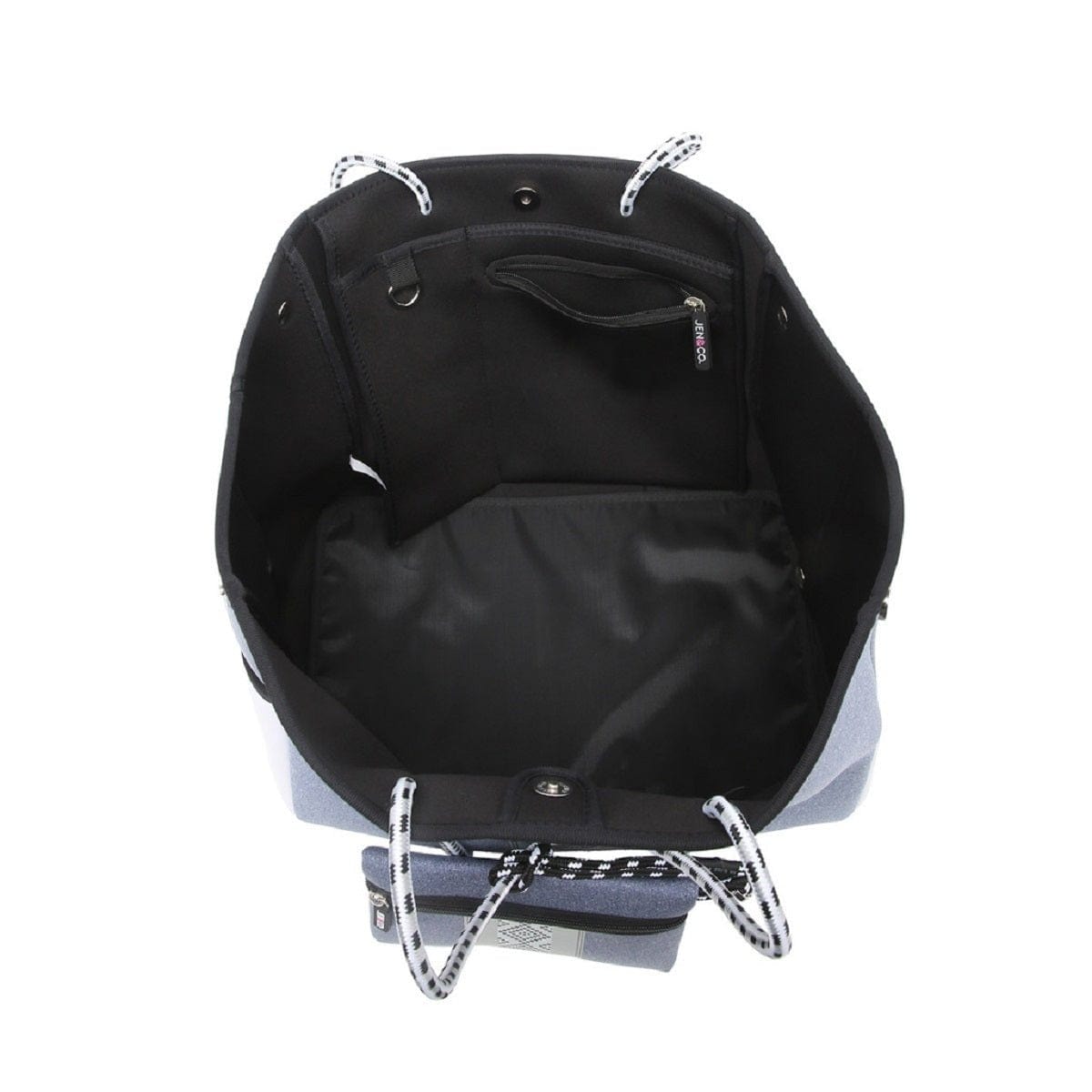M2146STRP Neoprene Shoulder Tote w/ Pouch - MiMi Wholesale