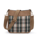 M2168PLD Posie Plaid Crossbody w/ Removable Strap - MiMi Wholesale