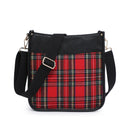 M2168PLD Posie Plaid Crossbody w/ Removable Strap - MiMi Wholesale