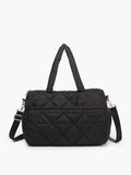 M2170 Billie Quilted Satchel With Strap - MiMi Wholesale