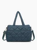 M2170 Billie Quilted Satchel With Strap - MiMi Wholesale