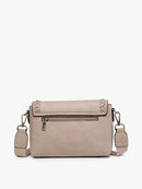 M2227 Francesca Whipstitch Flapover Crossbody - MiMi Wholesale