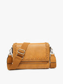M2227 Francesca Whipstitch Flapover Crossbody - MiMi Wholesale