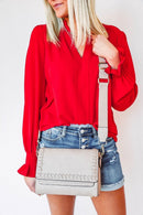 M2227 Francesca Whipstitch Flapover Crossbody - MiMi Wholesale